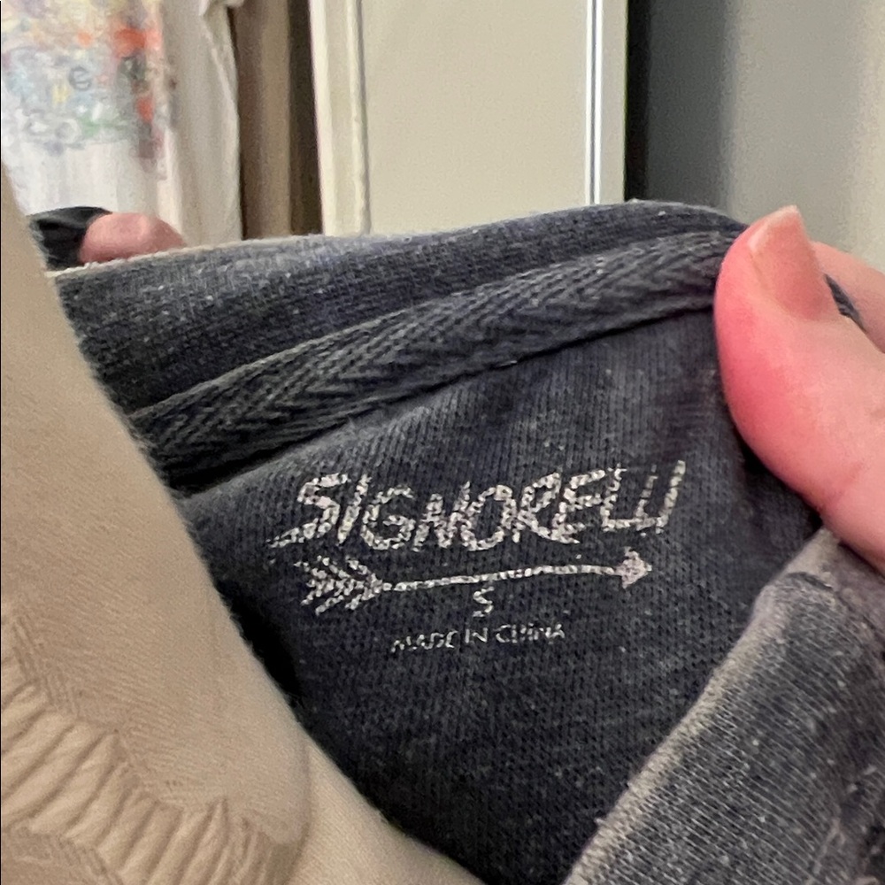Signorelli Charcoal Pullover with Cream Logo - Picture 2 of 3